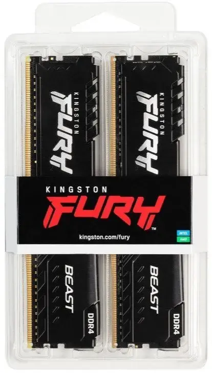 Оперативна пам'ять Kingston Fury Beast DDR4 3600 32GB (KF436C18BBK2/32) - фото - №5