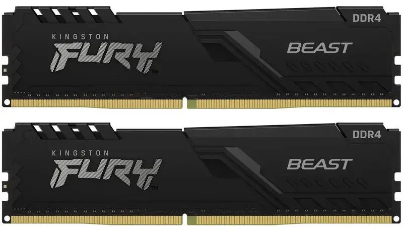 Оперативна пам'ять Kingston Fury Beast DDR4 3600 32GB (KF436C18BBK2/32) - фото - №0