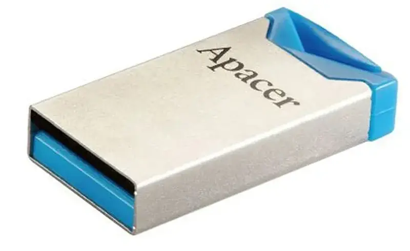 USB-Flash Apacer 32GB USB 2.0 Type-A AH111 Срібний/Синій - фото - №2