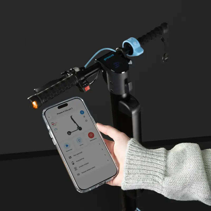 Електросамокат Proove Model X-City Pro 2 App 350W (Black/Blue) - фото - №14