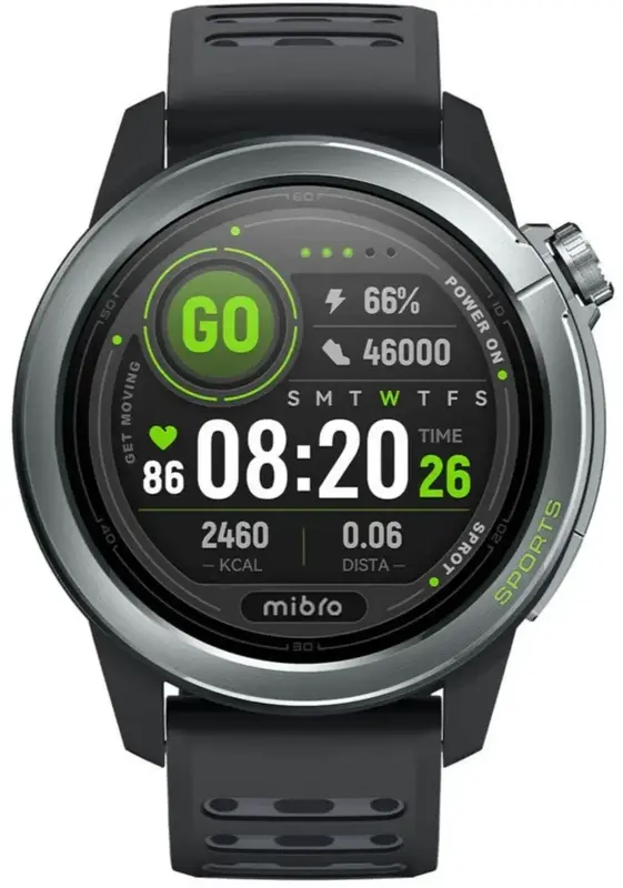 Смарт-годинник Mibro GS Active 2 46мм (XPAW024D) Dark Grey - фото - №1
