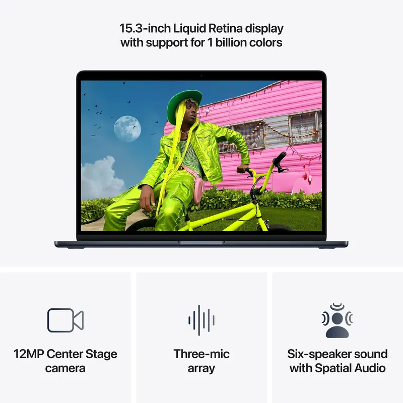 Ноутбук Apple MacBook Air M5 Chip 15" 16/512GB Midnight (MDVH4) 2026 - фото - №8