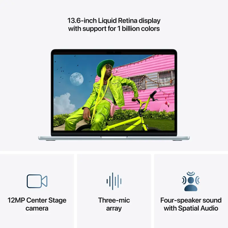 Ноутбук Apple MacBook Air M5 Chip 13'' 16/512GB Sky Blue (MDHH4