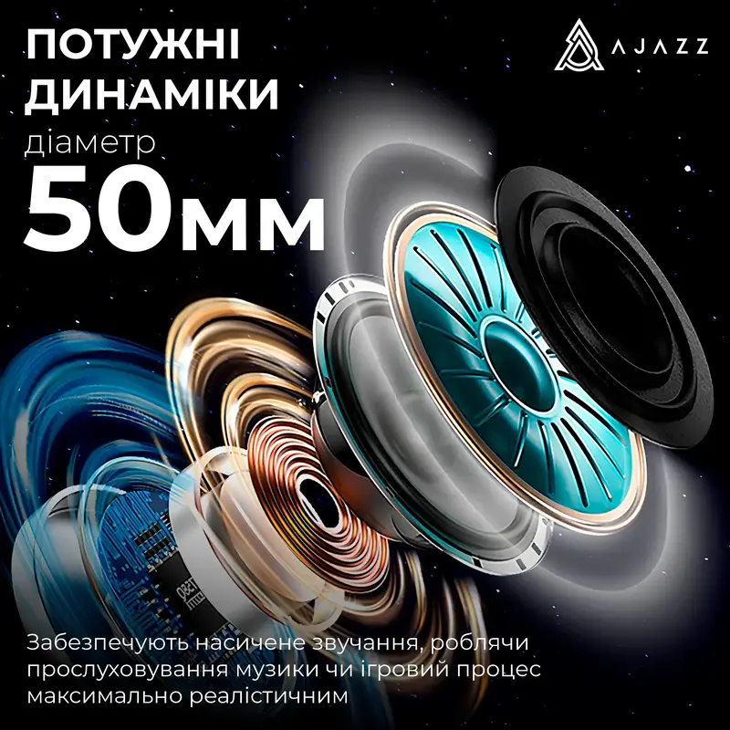 Навушники Ajazz AHM09 MAX 3-Mode Grey - фото - №16
