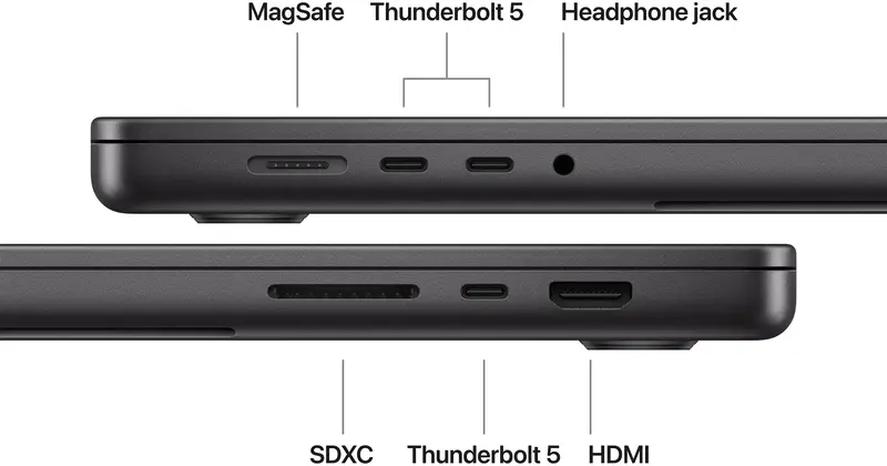 Ноутбук Apple MacBook Pro 16" Chip M5 Max 18CPU/32GPU/36RAM/2TB Space Black MGED4 2026 - фото - №6