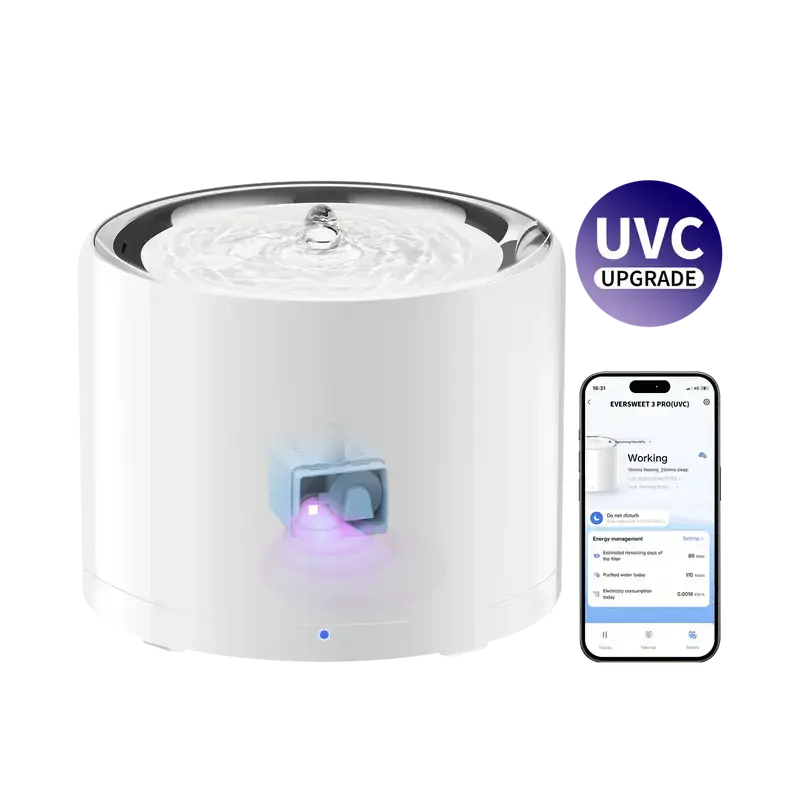 Поилка PETKIT Eversweet 3 PRO Water Fountain UVC P4108 White - фото - №0