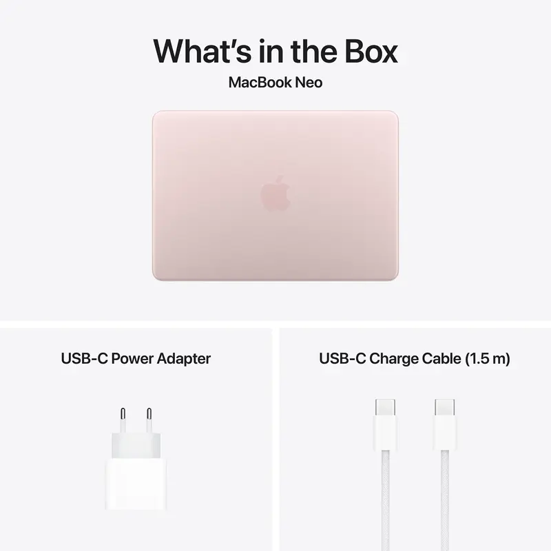 Ноутбук Apple MacBook Neo A18 Pro Chip 13" 8/256GB Blush (MHFH4) 2026 - фото - №9