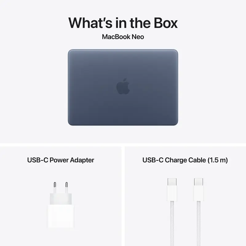 Ноутбук Apple MacBook Neo A18 Pro Chip 13" 8/512GB Touch ID Indigo (MHFG4) 2026 - фото - №9