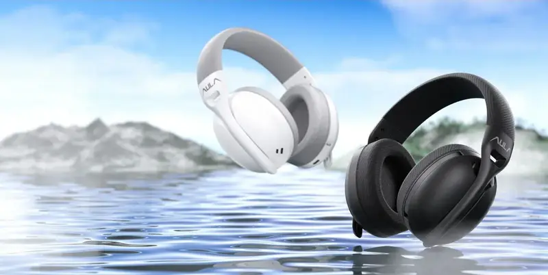 Гарнітура бездротова AULA S6 wireless headset Black - фото - №6