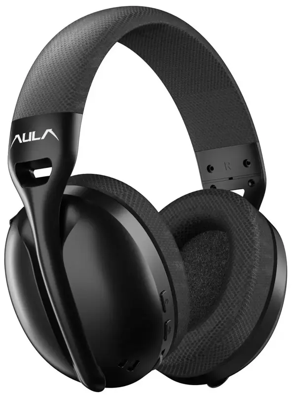 Гарнітура бездротова AULA S6 wireless headset Black - фото - №3