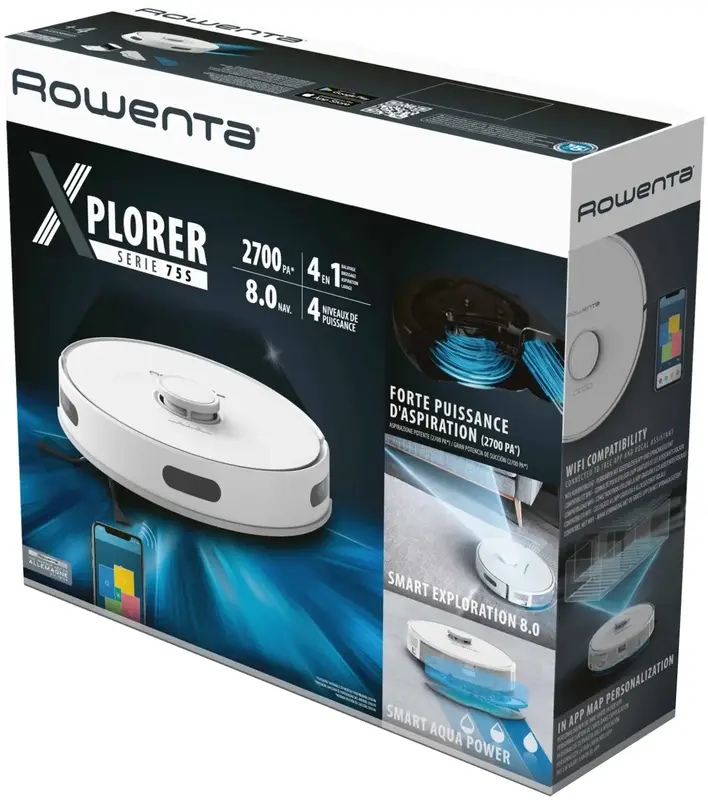 Робот-пилосос миючий Rowenta X-PLORER Serie 75S RR8567WH - фото - №4