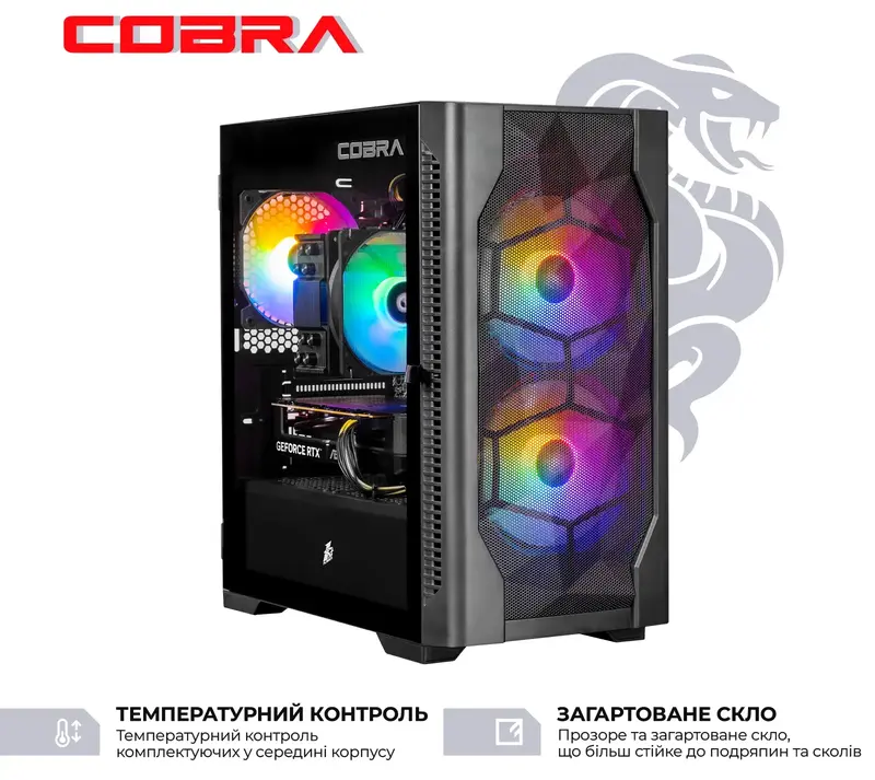 Персональний комп'ютер COBRA Black A56.32.S10.56.23090 - фото - №2