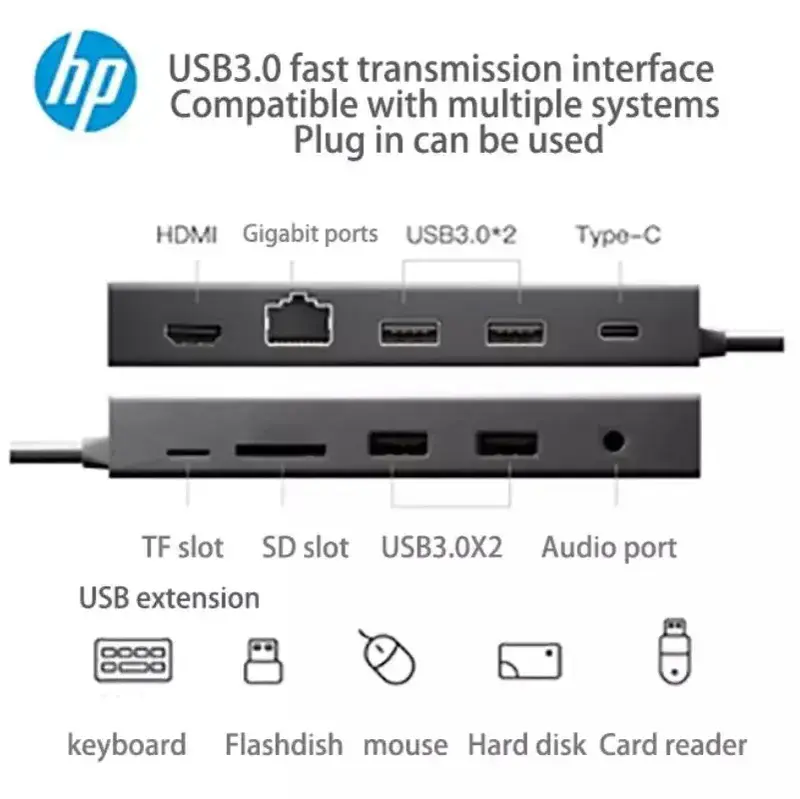 Док-станция HP Travel USB C Multi Port Hub - фото - №3