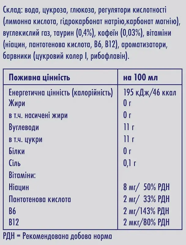 Упаковка енергетичного напою Red Bull 250 мл х 4 банки - фото - №7
