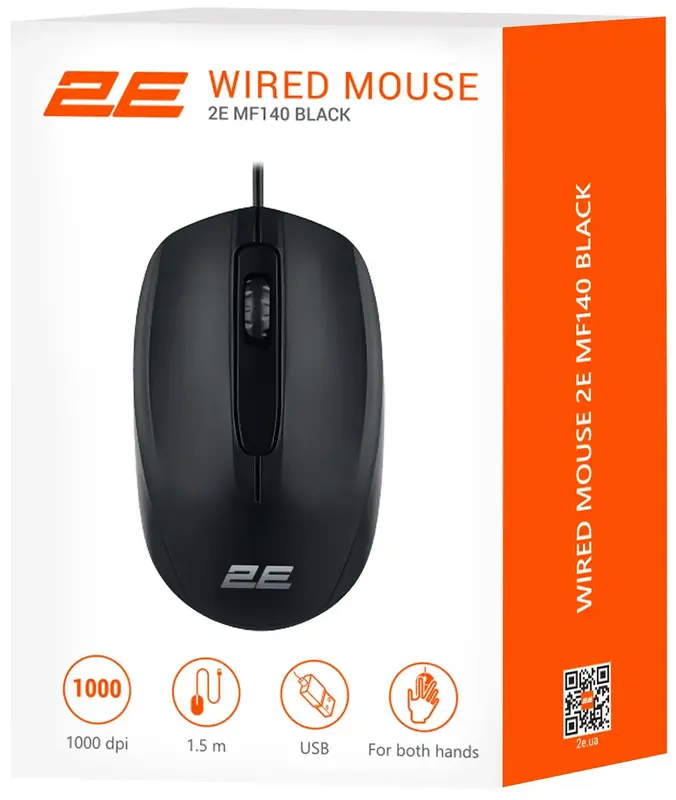 Миша 2E MF140 USB-A чорний - фото - №4