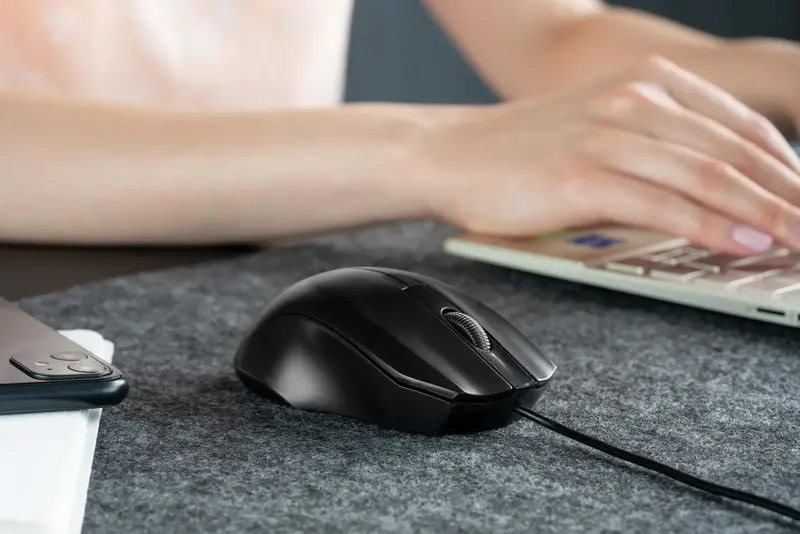 Мышь 2E MF150 USB-A, черная - фото - №7