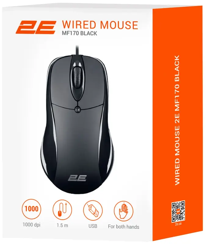 Миша 2E MF170 USB-A чорний - фото - №4