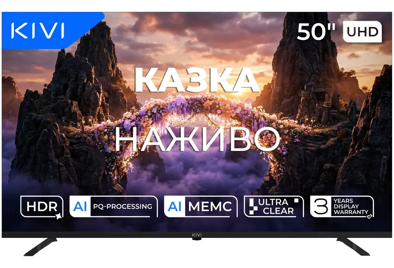 Телевізор Kivi 50U800KB - фото - №0