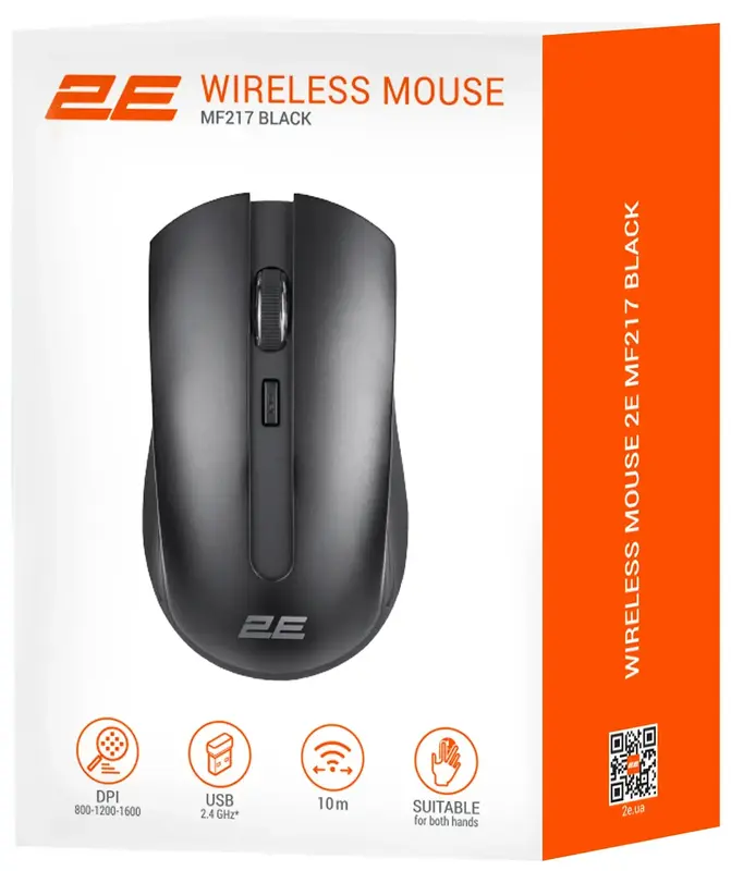 Миша 2E MF217 WL чорний - фото - №4