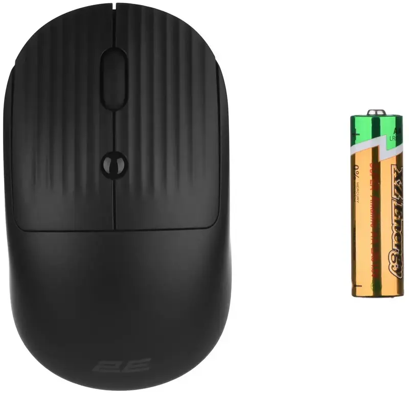 Миша 2E MF218 Silent WL/BT чорний - фото - №5