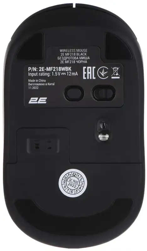 Миша 2E MF218 Silent WL/BT чорний - фото - №4