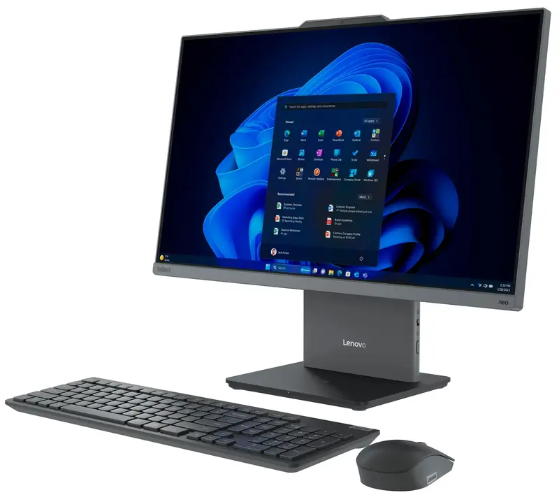 Моноблок Lenovo ThinkCentre AIO neo 50a 24 G5 Luna Grey (12SCA081UI) - фото - №6