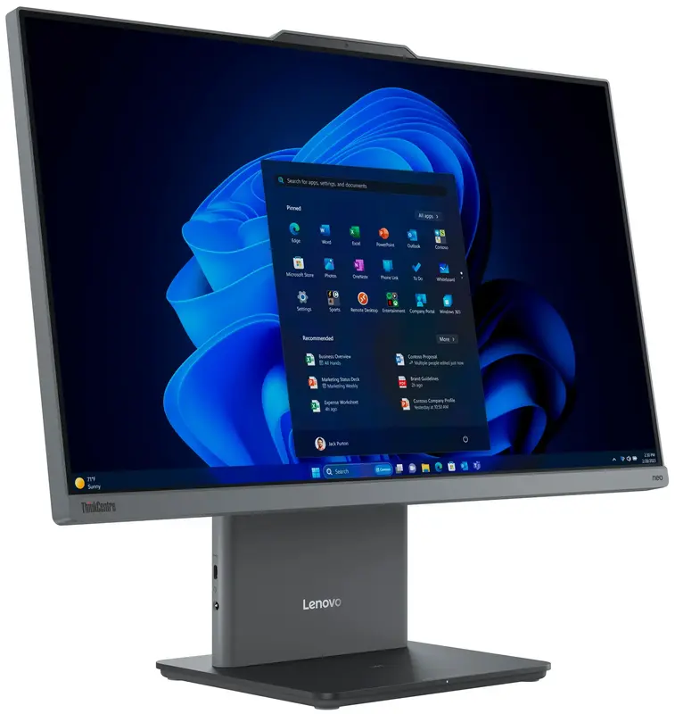 Моноблок Lenovo ThinkCentre AIO neo 50a 24 G5 Luna Grey (12SCA081UI) - фото - №1
