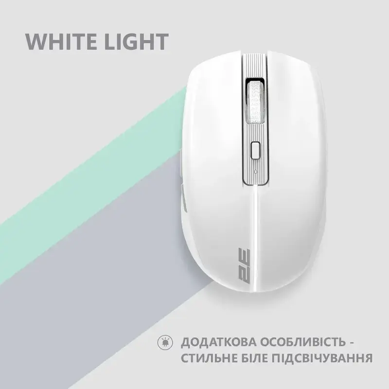 Миша 2E MF270 Rechargeable White LED WL білий - фото - №8
