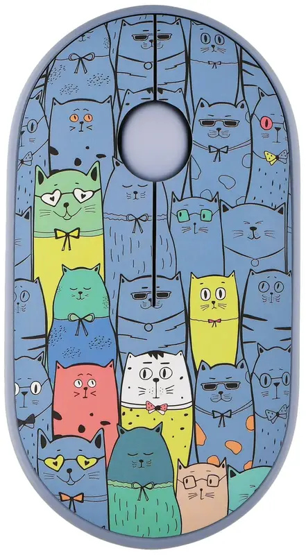 Миша 2E MF300 PETS:CATS Silent WL BT синій - фото - №0