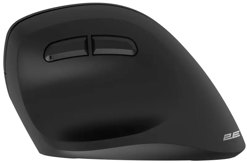 Миша 2E MF325 Silent WL/BT вертикальна чорний - фото - №2