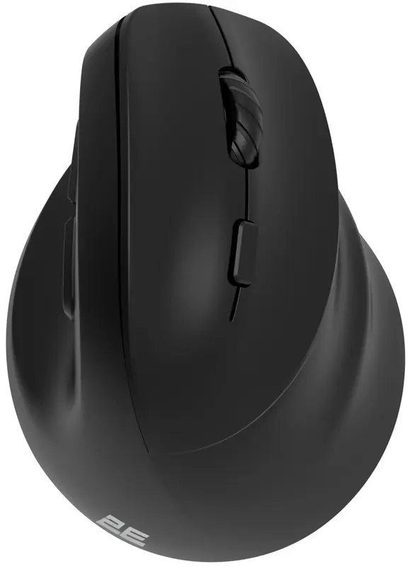 Миша 2E MF325 Silent WL/BT вертикальна чорний - фото - №0