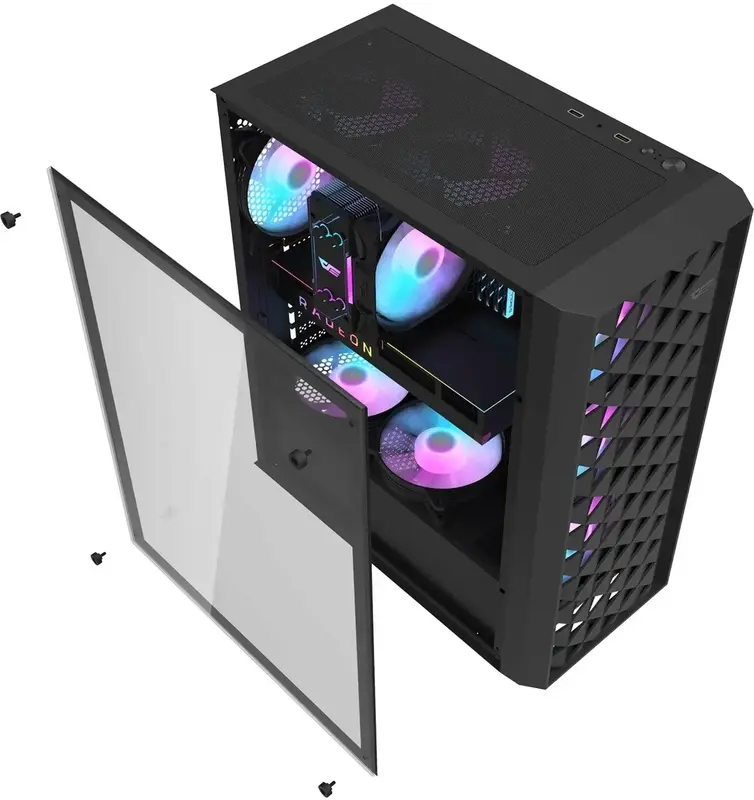Корпус DARKFLASH DK351 (DK351 BLACK) - фото - №9