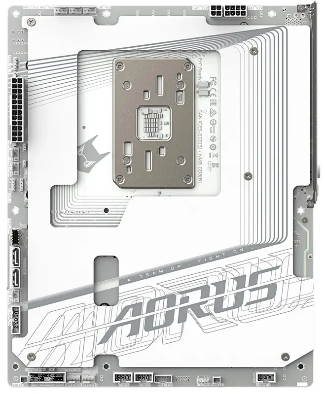 Материнская плата Gigabyte B850 A STEALTH ICE (B850_A_STEALTH_ICE) - фото - №3