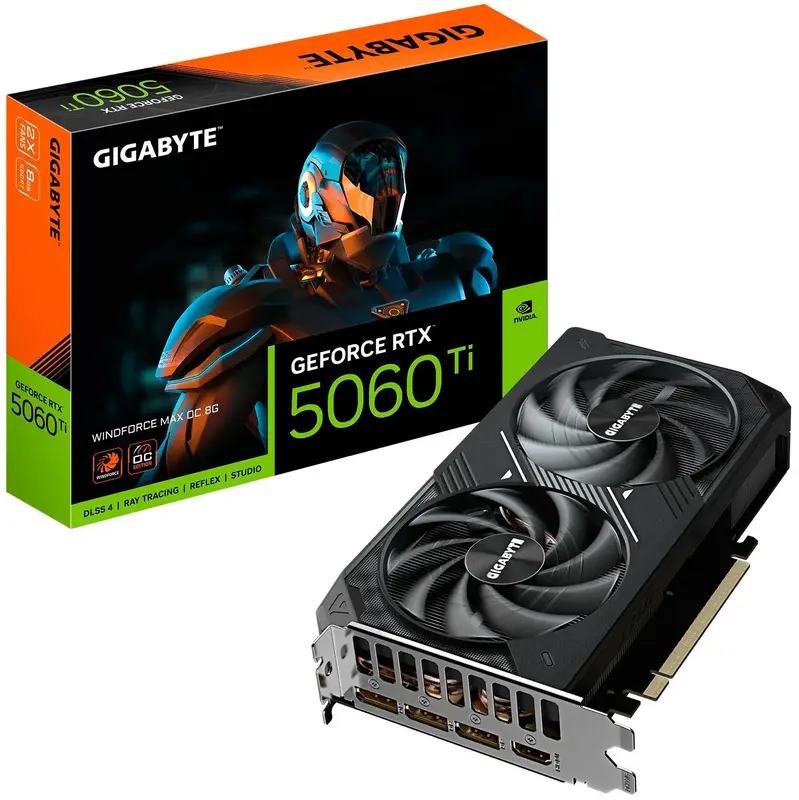 Відеокарта GIGABYTE RTX5060TI 8GB GDDR7 (GV-N506TWF2MAX OC-8GD) - фото - №7