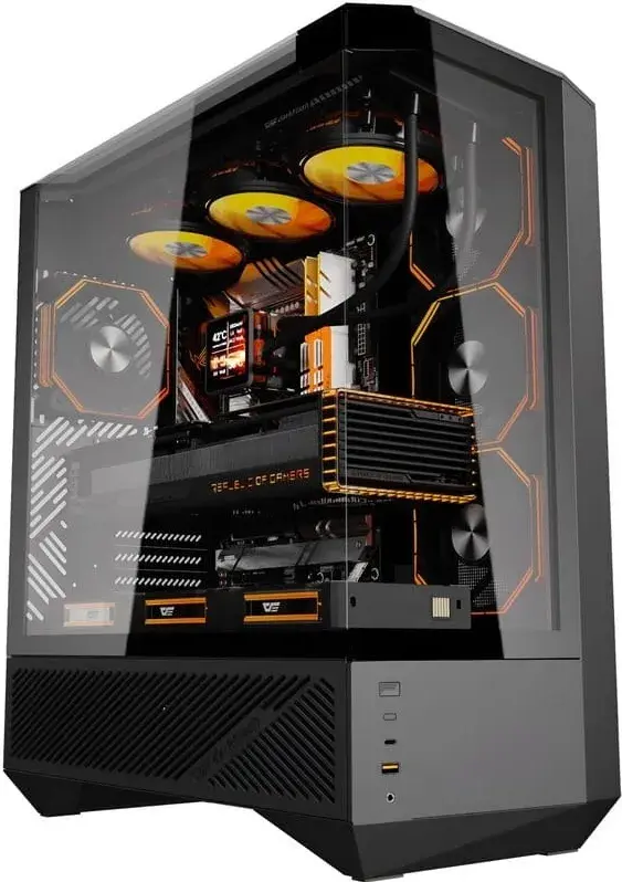 Корпус DARKFLASH DY460 (DY460 BLACK) - фото - №0