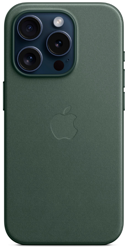 Чохол для iPhone 15 Pro Max FineWoven Case with MagSafe Evergreen (MT503ZM/A) - фото - №1