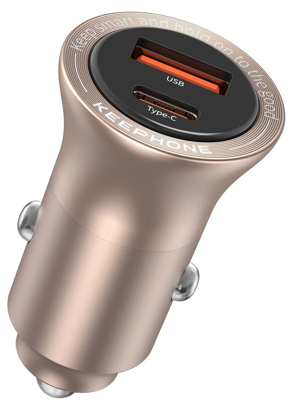 Автомобильное зарядное устройство Keephone CC-11 48 Вт (A+C) Desert Titanium - фото - №0