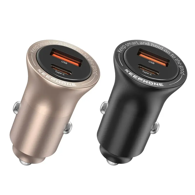 Автомобильное зарядное устройство Keephone CC-11 48 Вт (A+C) Desert Titanium - фото - №4