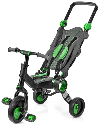 Трехколесный велосипед Galileo Strollcycle Black GB-1002-G зеленый - фото - №4
