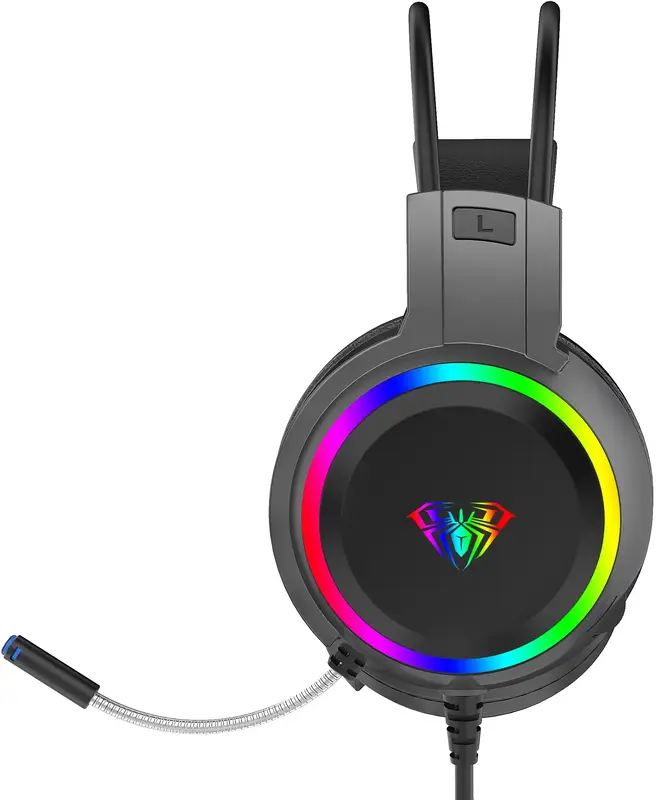 Проводная гарнитура AULA S608 Wired gaming headset - фото - №1