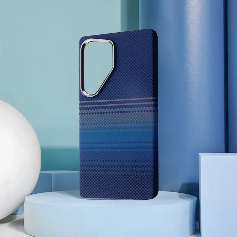 Чохол WAVE Gleam Case with Magnetic Ring Samsung Galaxy S26 Ultra (blue stripes) - фото - №2