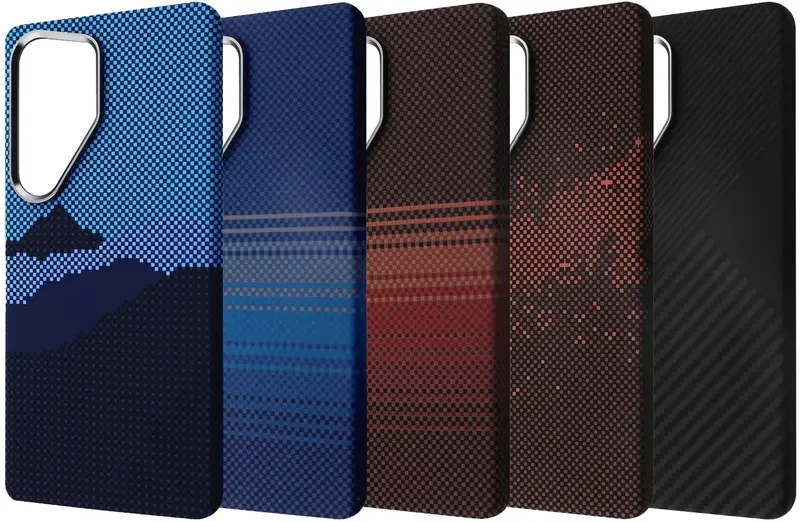 Чохол WAVE Gleam Case with Magnetic Ring Samsung Galaxy S26 Ultra (blue stripes) - фото - №1