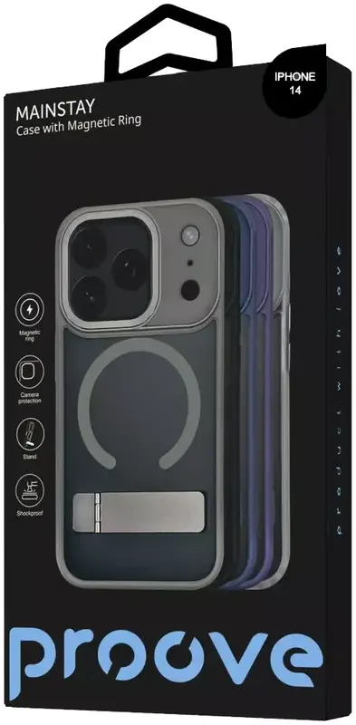 Чохол Proove Mainstay Case with Magnetic Ring iPhone 14 (black) - фото - №2