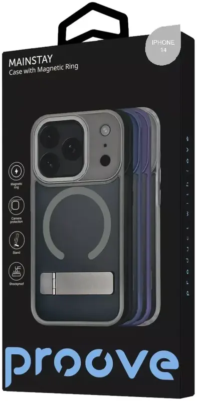 Чехол Proove Mainstay Case with Magnetic Ring iPhone 14 (white) - фото - №2