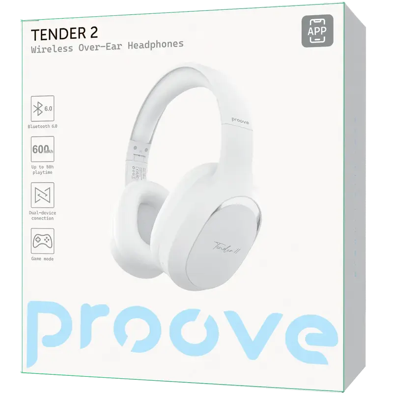 Беспроводные наушники Proove Tender 2 (APP) White - фото - №10