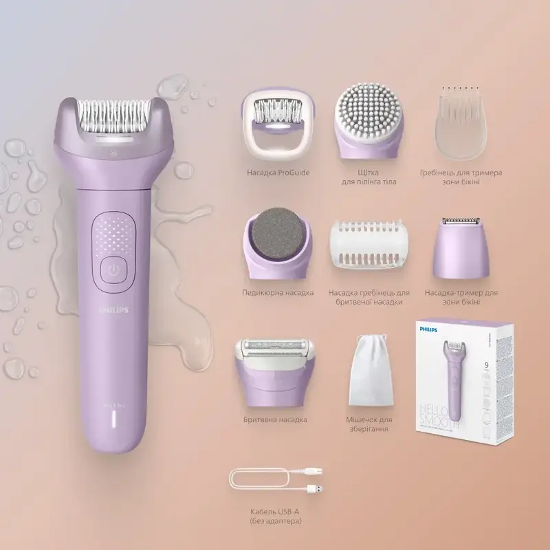 Эпилятор PHILIPS BRE728/00 серии 9000 - фото - №1