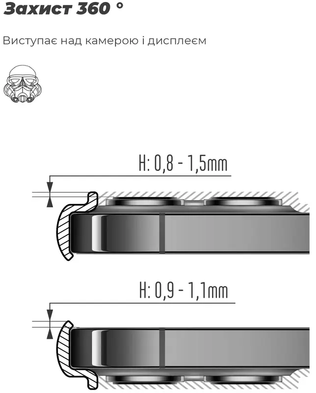 Чохол ICON для Realme C85 4G Camera cover (Lavender) - фото - №4