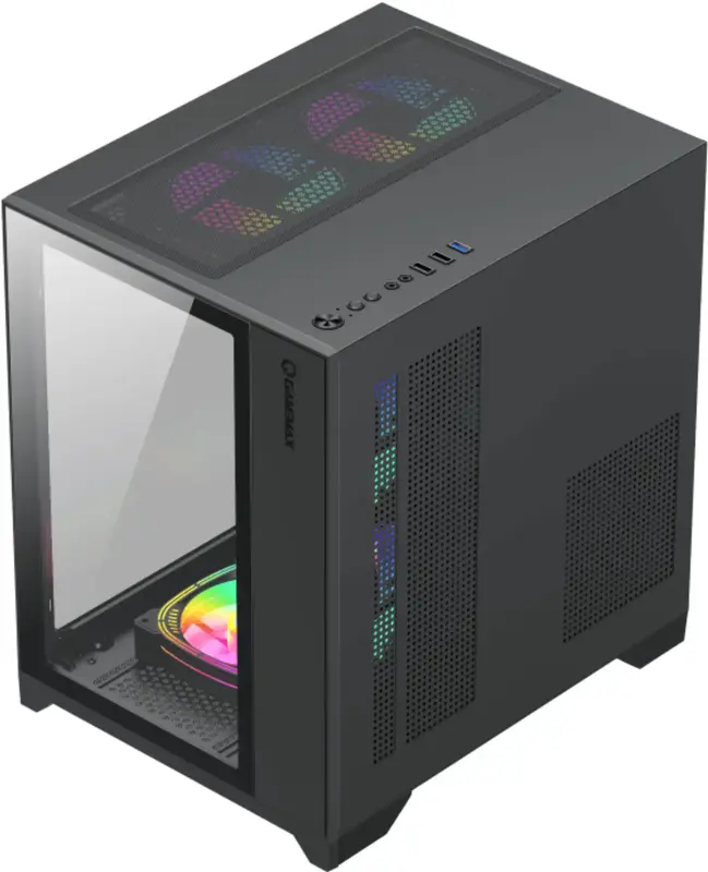 Корпус GAMEMAX INFINITY MINI BLACK (INFINITY MINI BLACK) - фото - №2