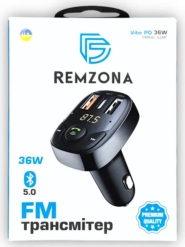 FM-трансмиттер Vibe PD 36W FMAAC-02BK - фото - №7