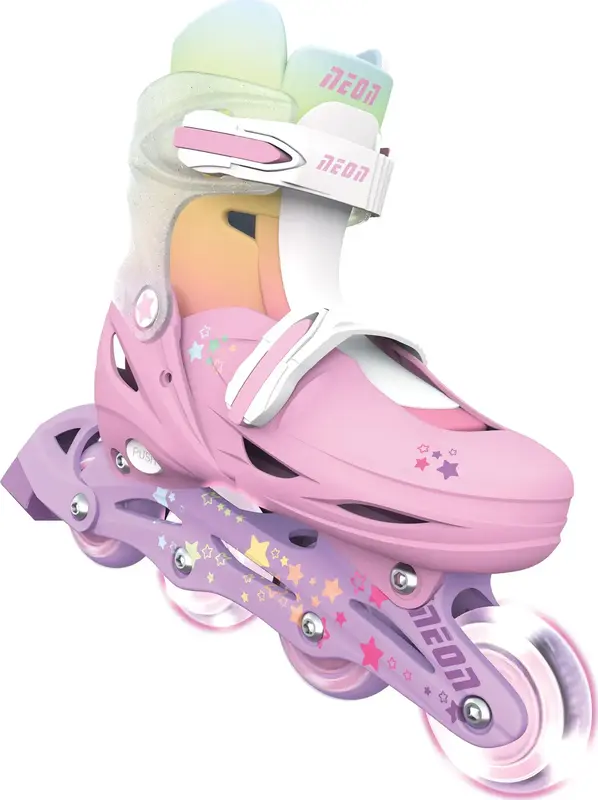 Ролики Neon Inline розмір 30-33 NI04R4 веселка - фото - №1